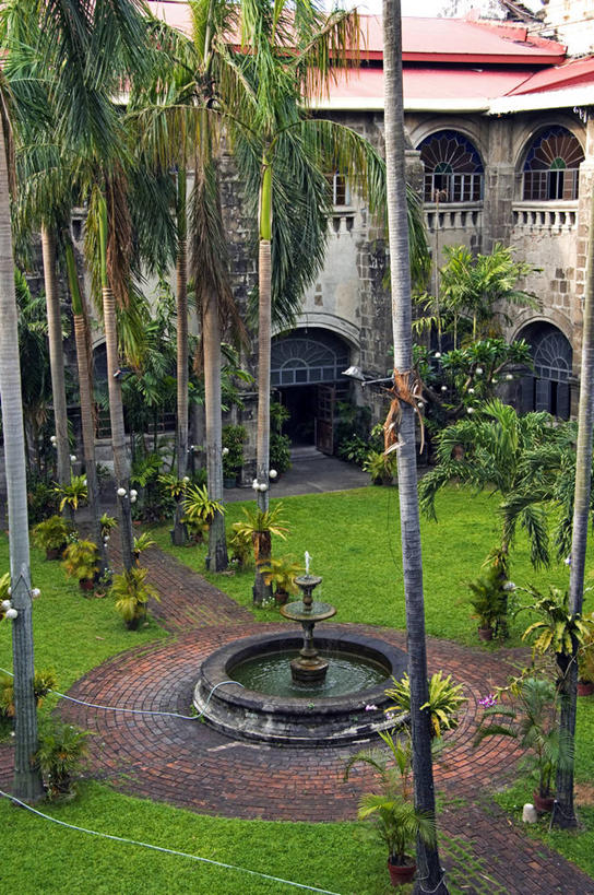 无人,博物馆,教堂,竖图,喷泉,菲律宾,亚洲,首都,历史,树,摄影,宗教,东南亚,吕宋岛,马尼拉,圣奥古斯丁,彩图,居住区,联合国教科文组织