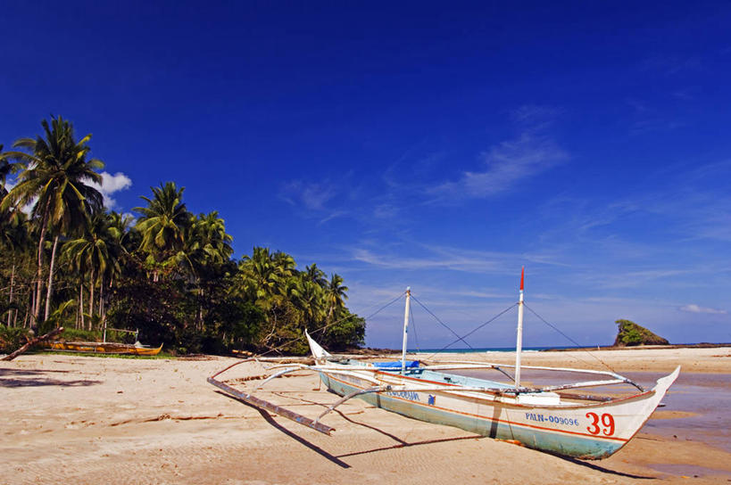 无人,横图,室外,海洋,水,船,菲律宾,亚洲,沙子,岛,海岸线,热,风景,自然,运输,摄影,东南亚,宁静,巴拉望,美术工艺,天堂镇,海滩,彩图,罢工,美人,双体船