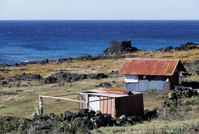 无人,横图,室外,海洋,美景,水,复活节岛,智利,岛,地平线,地形,景观,蓝色,自然,地标建筑,景色,南美,摄影,锡,太平洋,南美洲,拉丁美洲,自然风光,美洲,波利尼西亚,亚美利加洲,南亚美利加洲,复活岛,智利共和国,波利尼西亚群岛,彩图,小屋,赫布亚岛,拉帕努伊岛,帕赛兰,伊斯特岛