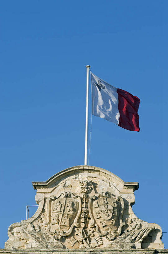 无人,竖图,城市,建筑,旗帜,欧洲,马耳他,岛,首都,地标建筑,摄影,权威,徽章,瓦莱塔,地中海文化,南欧,政府,巴洛克风格,群岛,彩图,联合国教科文组织