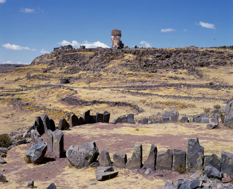 无人,横图,秘鲁,化石,地形,废墟,南美,摄影,典礼,普诺,彩图,传统文化