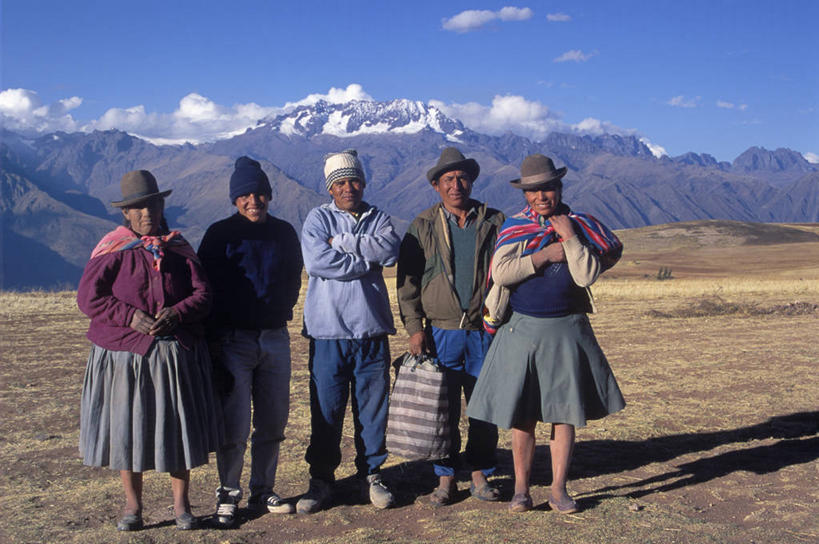 农场,横图,室外,山,山脉,秘鲁,海鳗,南美,摄影,乌鲁班巴河谷,安地斯山脉,彩图,传统服装