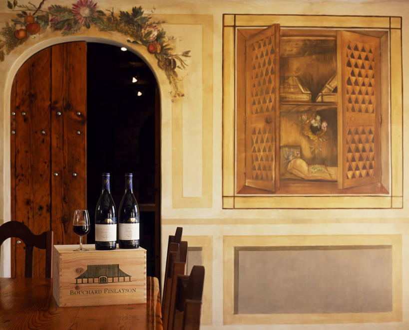 葡萄酒,无人,横图,室外,非洲,南非,古典,葡萄园,壁画,酒瓶,摄影,高雅,葡萄酒杯,品酒,西开普省,彩图