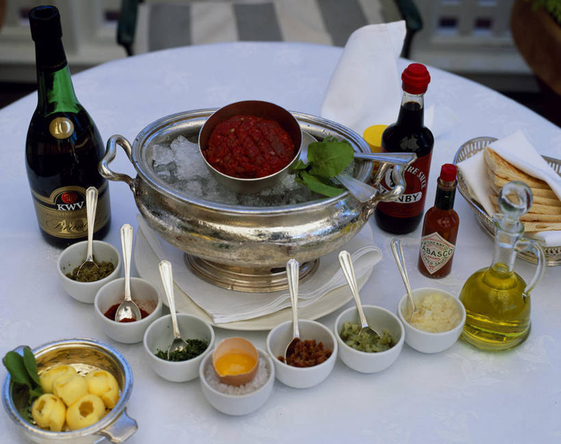 面包,无人,横图,吃饭,早餐,酒店,南非,调料,食用油,橄榄油,牛排,食品,首都,蘸料,饮食,自助餐,摄影,鞑靼牛肉,开普敦,彩图,餐馆