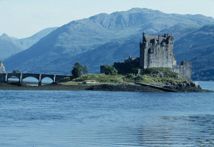 无人,横图,室外,山,山脉,桥,苏格兰,摄影,要塞,苏格兰高地,新西兰南岛,彩图