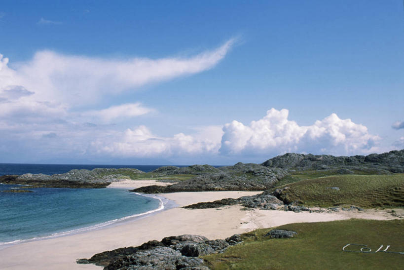 无人,横图,室外,英国,沙子,岛,海岸线,苏格兰,摄影,内赫布里底群岛,外赫布里底群岛,海滩,彩图