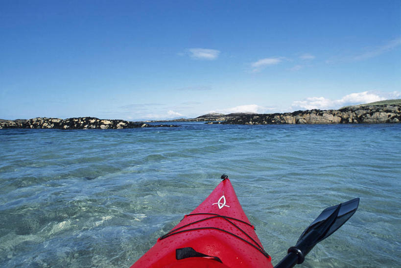 划船,皮划艇,无人,横图,船,英国,木船,苏格兰,交通工具,摄影,活动,舟,载具,独木舟,独木船,荡舟,内赫布里底群岛,外赫布里底群岛,冒险,彩图,皮船