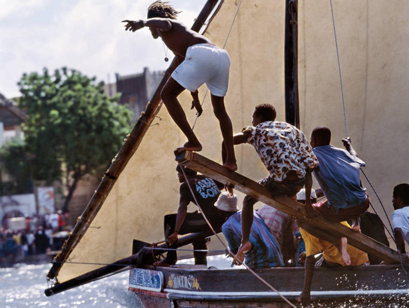 帆船,横图,船,非洲,肯尼亚,地标建筑,交通工具,乘务员,帆,平衡,摄影,忧虑,载具,阿伦岛,彩图