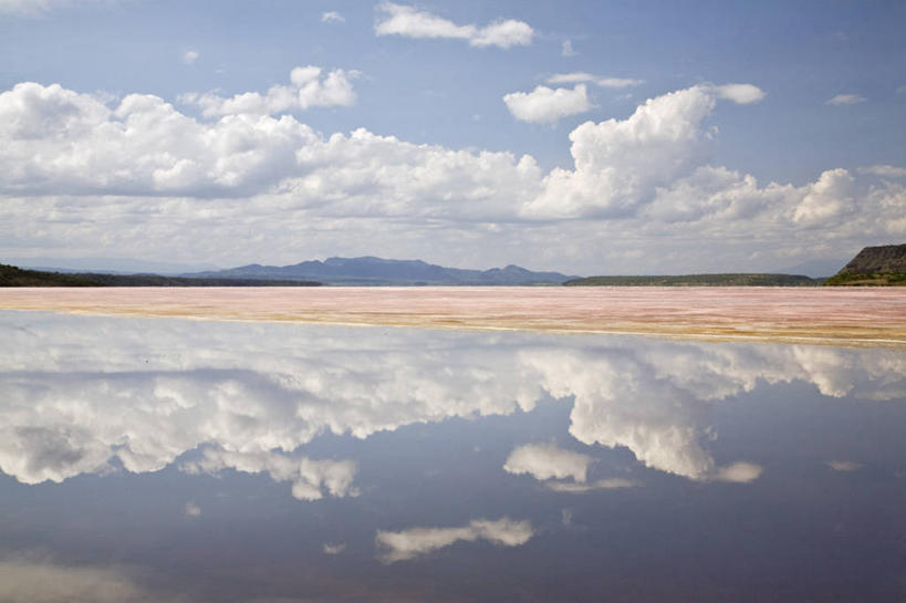 无人,横图,全景,室外,湖,水,日光,非洲,肯尼亚,反射,地形,云,风景,平原,摄影,苏打,碱,马加迪湖,彩图