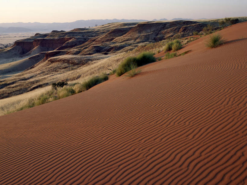无人,横图,山,山脉,风,纳米比亚,沙子,草丛,地形,沙丘,热,摄影,滨草,式样,纳米布沙漠,彩图