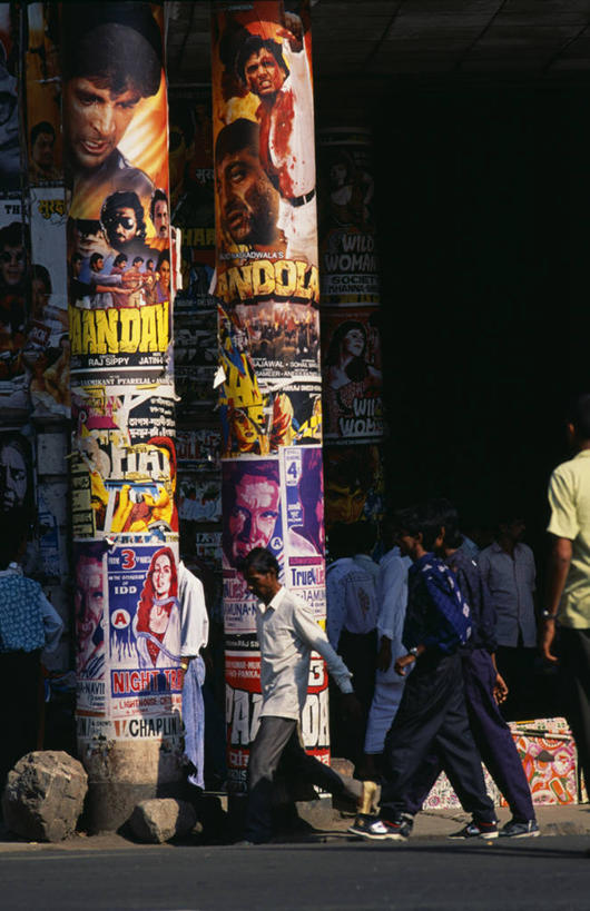 竖图,商务,城市,街道,印度,亚洲,布告栏,广告,摄影,出示,加尔各答,彩图