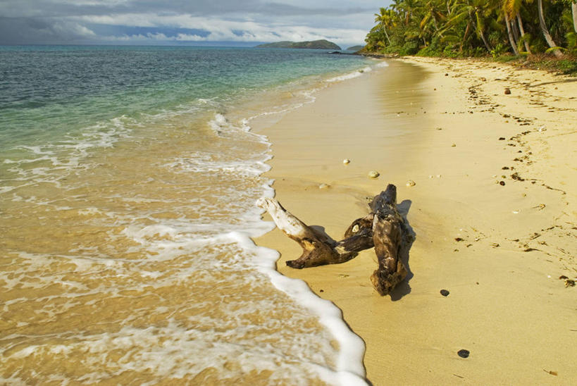 无人,横图,度假,海洋,斐济,沙子,岛,海岸线,波浪,摄影,热带气候,环境保护,南太平洋,天堂镇,海滩,彩图