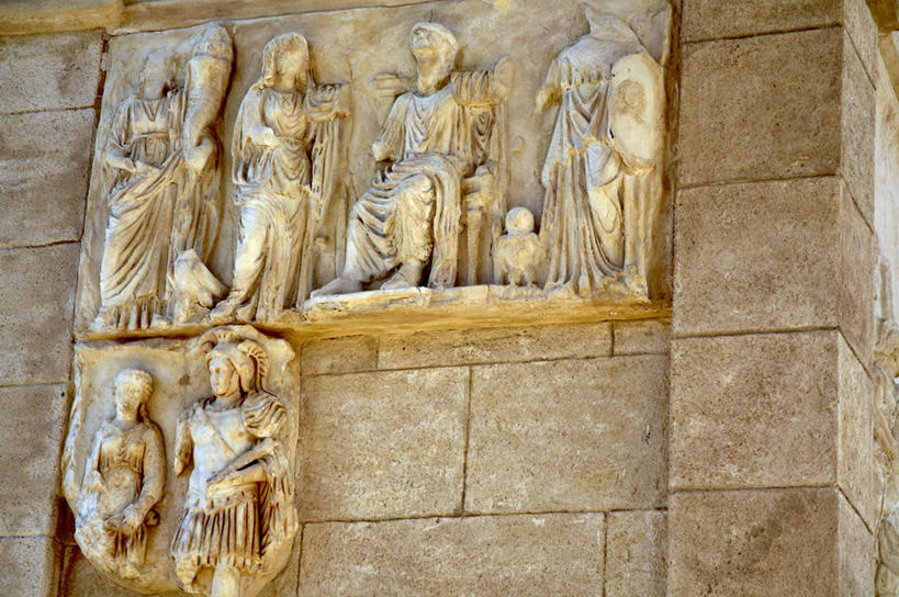 无人,横图,室内,城市,建筑,雕塑,非洲,利比亚,拱门,历史,摄影,皇帝,复杂,彩图,联合国教科文组织