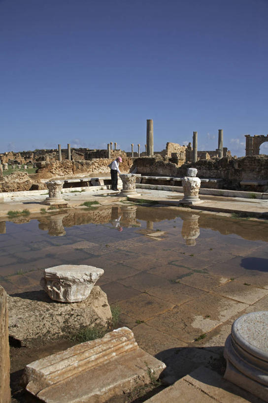 无人,会议室,竖图,水,城市,建筑,非洲,利比亚,反射,化石,圆形,图像,历史,废墟,摄影,彩图,水灾,联合国教科文组织