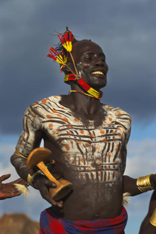 成年人,一个人,竖图,非洲,埃塞俄比亚,仅一个男性,摄影,肖像,奥莫低谷,男人,彩图,传统文化