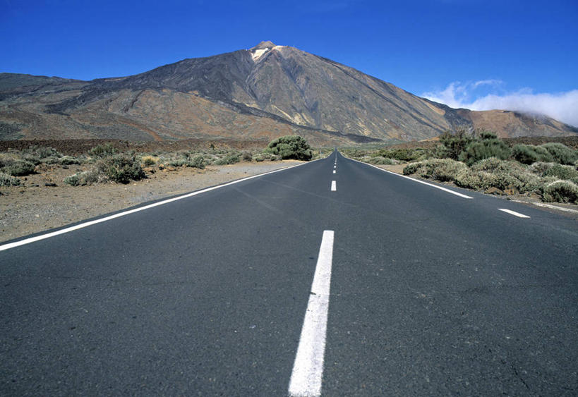 无人,横图,室外,火山,路,西班牙,摄影,加那利群岛,特内里费岛,大西洋群岛,彩图