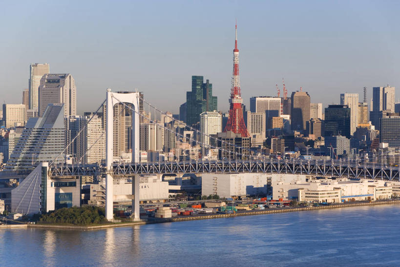 无人,横图,室外,天际线,城市,东京,日本,亚洲,日本文化,东京湾,首都,摄影,东京塔,台场,彩图,东京彩虹桥