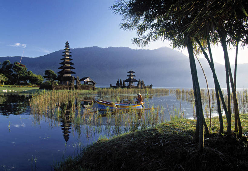 无人,横图,室外,印度尼西亚,亚洲,摄影,东南亚,布拉坦湖,彩图,巴厘