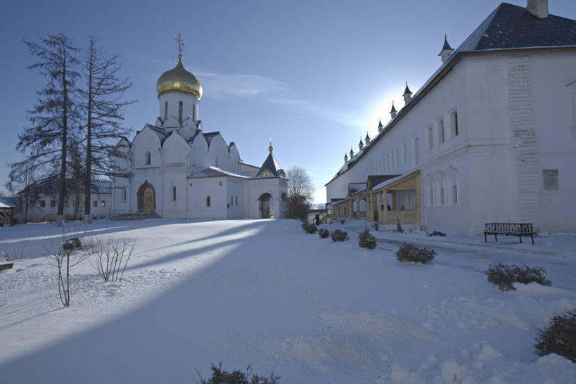 无人,教堂,横图,欧洲,俄罗斯,冬天,摄影,修道院,东欧,彩图