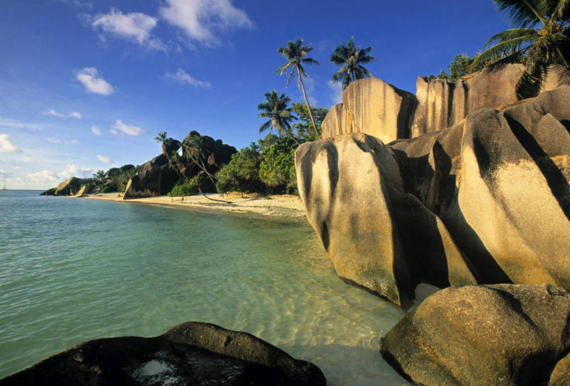 无人,横图,室外,塞舌尔,岛,摄影,热带气候,印度洋,拉迪戈岛,海滩,彩图