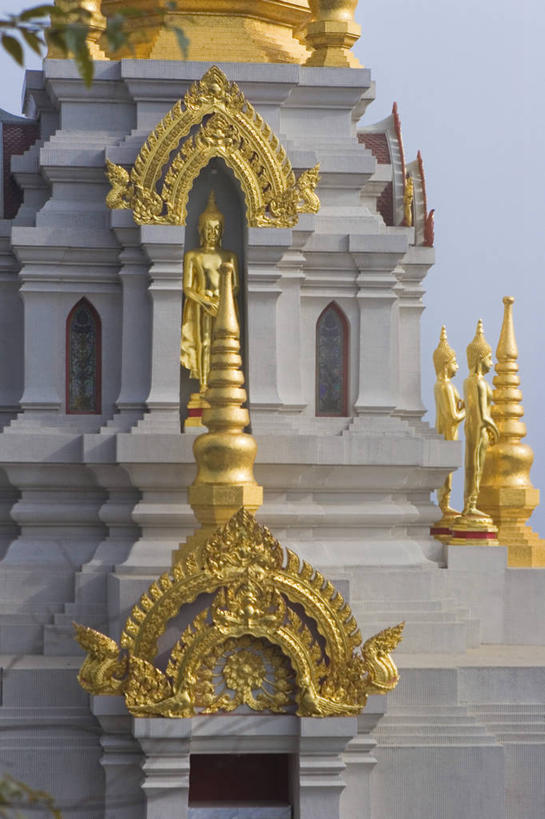 无人,寺庙,竖图,特写,泰国,亚洲,宝塔,黄金,佛塔,摄影,宗教,东南亚,佛教,泰国文化,彩图