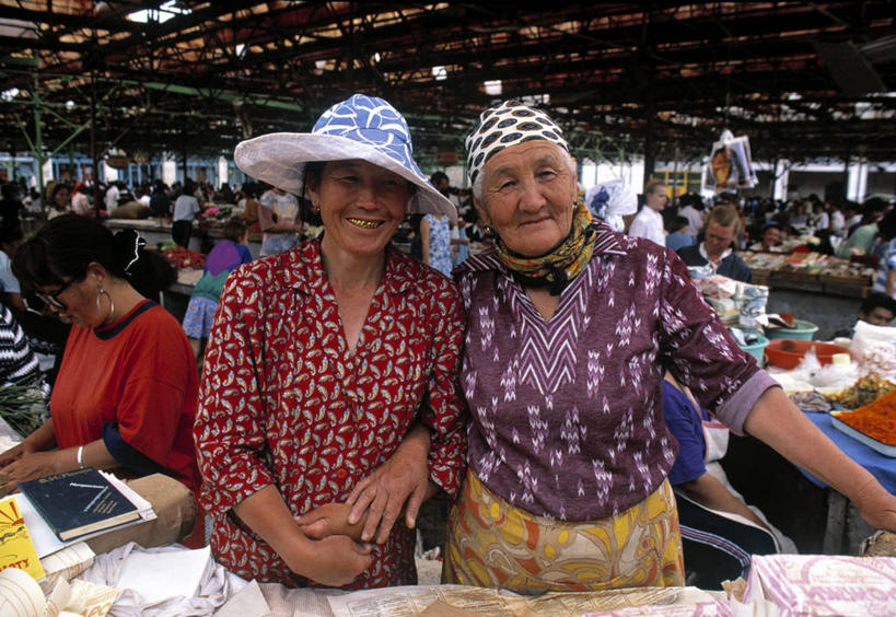 成年人,两个人,横图,乌兹别克斯坦,摄影,肖像,女人,彩图,独联体