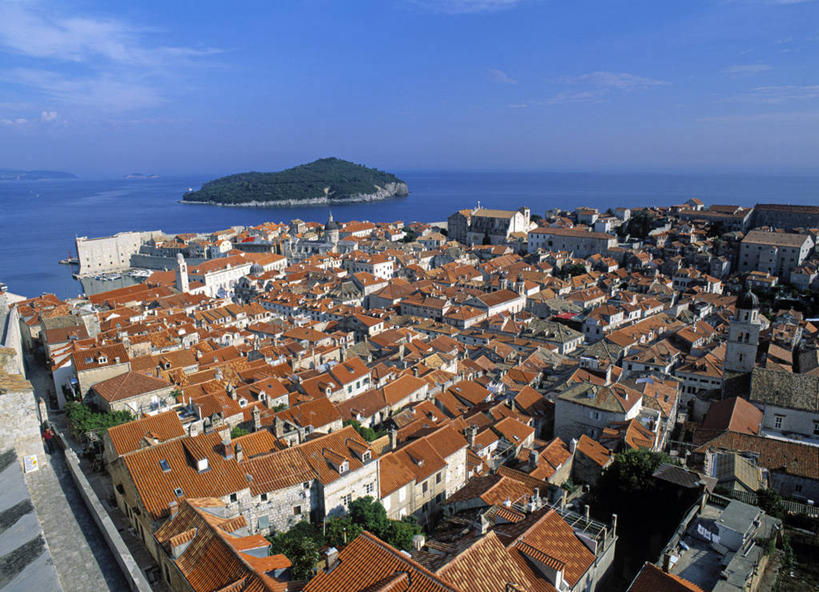 无人,横图,城市,欧洲,克罗地亚,屋顶,摄影,巴尔干,前南斯拉夫,杜布罗夫尼克,亚得里亚海,彩图,旅行