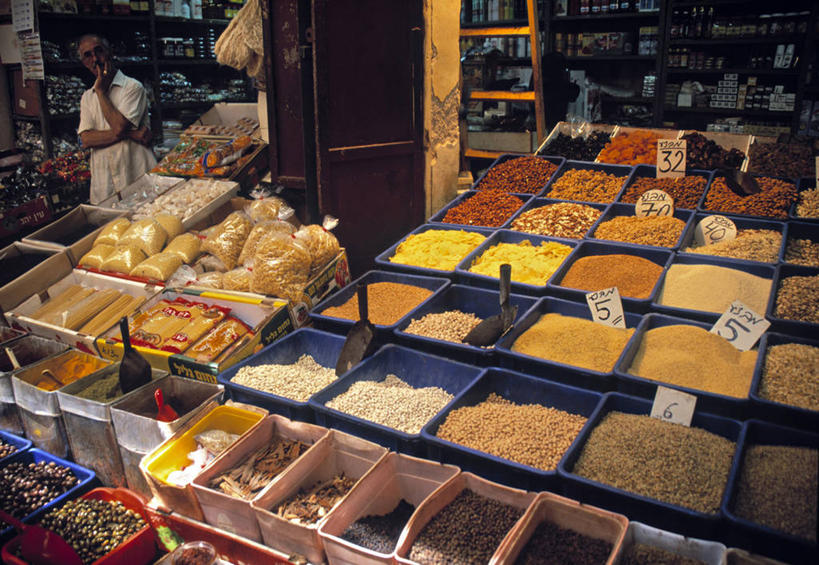 一个人,横图,以色列,市场,摄影,中东,彩图,旅行