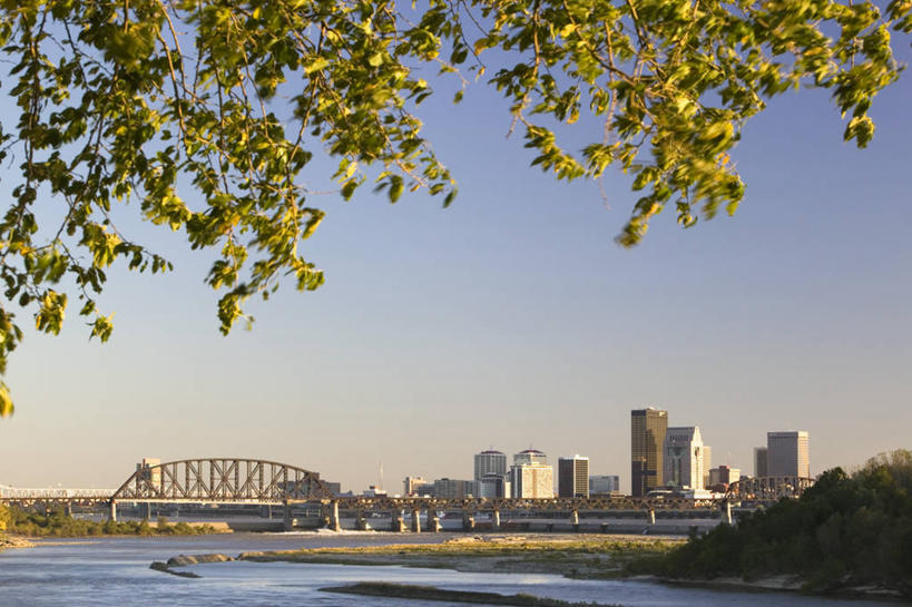 无人,横图,室外,天际线,城市,美国,摄影,北美,市区,肯塔基州,路易斯维尔,美国人,彩图