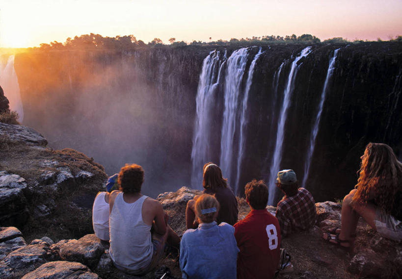 横图,室外,瀑布,非洲,津巴布韦,摄影,维多利亚瀑布,彩图,旅行