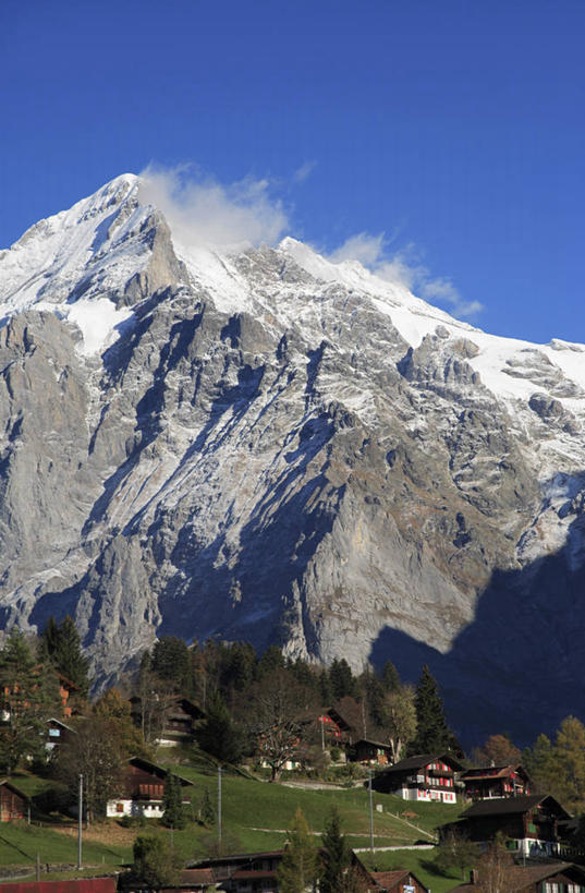 无人,竖图,室外,瑞士,欧洲,阿尔卑斯山,地形,摄影,西欧,阿尔卑斯山脉,格林德瓦,彩图