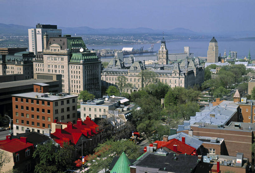 无人,横图,室外,天际线,加拿大,摄影,北美,市区,魁北克,魁北克市,彩图