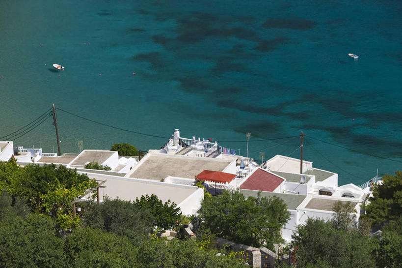 无人,横图,室外,海洋,别墅,希腊,欧洲,摄影,西欧,林多斯,地中海文化,南欧,希腊文化,多德卡尼斯群岛,海滩,彩图