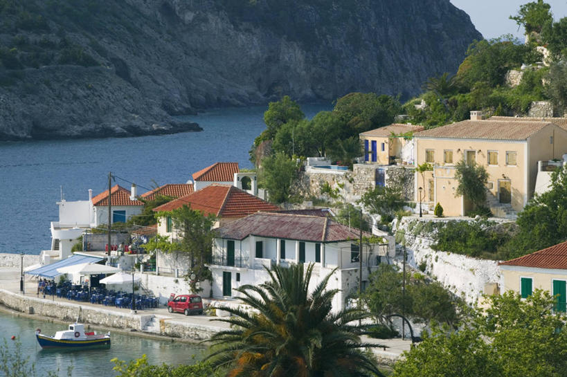 无人,码头,横图,港口,希腊,欧洲,摄影,西欧,地中海文化,南欧,希腊文化,阿索斯,彩图,摆渡口,埠头,渡口,渡头,港湾,海港,货运码头,口岸,商港,艾奥尼亚群岛