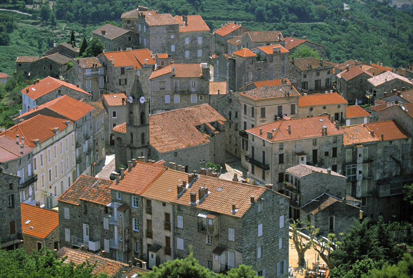 无人,横图,法国,欧洲,屋顶,岛,乡村,摄影,科西嘉,彩图