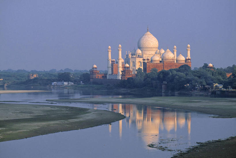 无人,横图,泰姬陵,印度,亚洲,摄影,阿格拉,北方邦,彩图