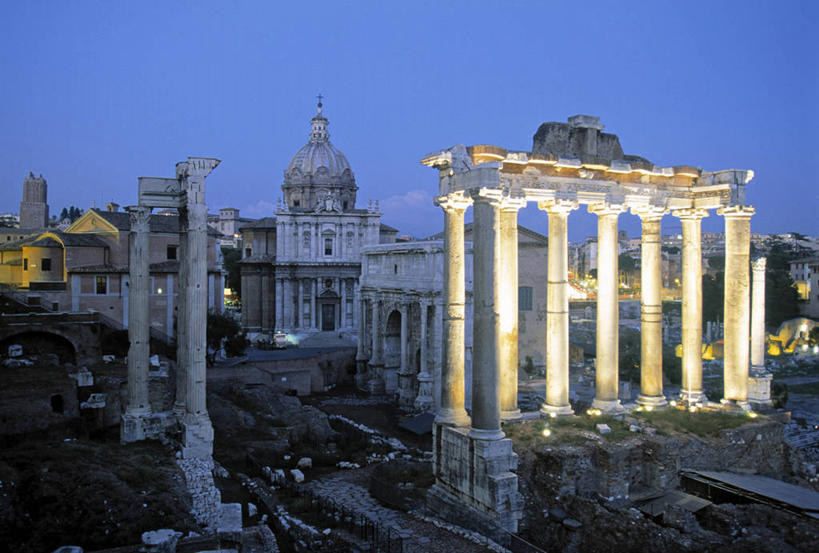 无人,横图,意大利,欧洲,首都,摄影,意大利文化,古罗马广场,彩图