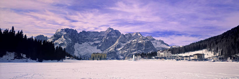 无人,横图,全景,室外,雪,意大利,冬天,图像,摄影,多洛米蒂山脉,彩图,旅行