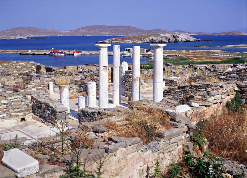 无人,横图,希腊,欧洲,废墟,摄影,考古学,基克拉迪群岛,彩图,旅行