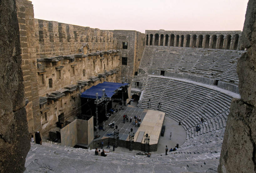 无人,横图,欧洲,亚洲,废墟,摄影,地中海,彩图,旅行,阿斯班度古城