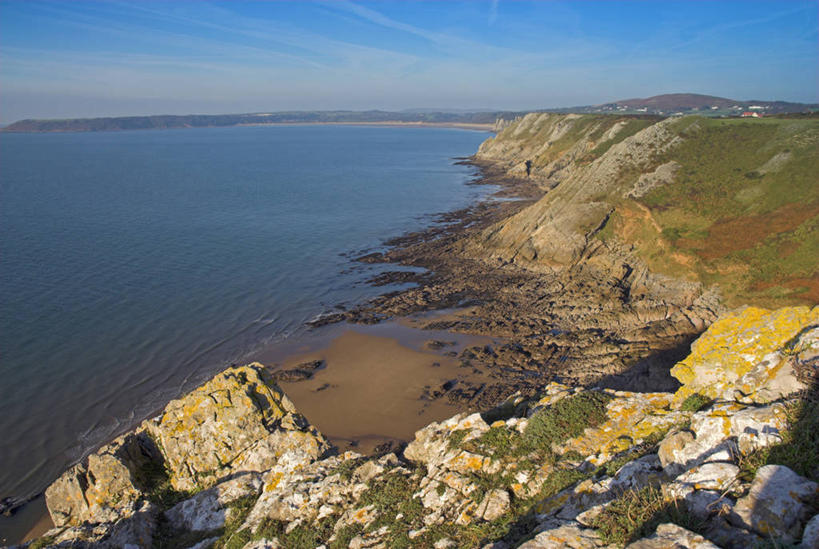 无人,横图,室外,海洋,英国,欧洲,摄影,西欧,北欧,威尔士,英国文化,高尔半岛,海滩,彩图,斯旺西市