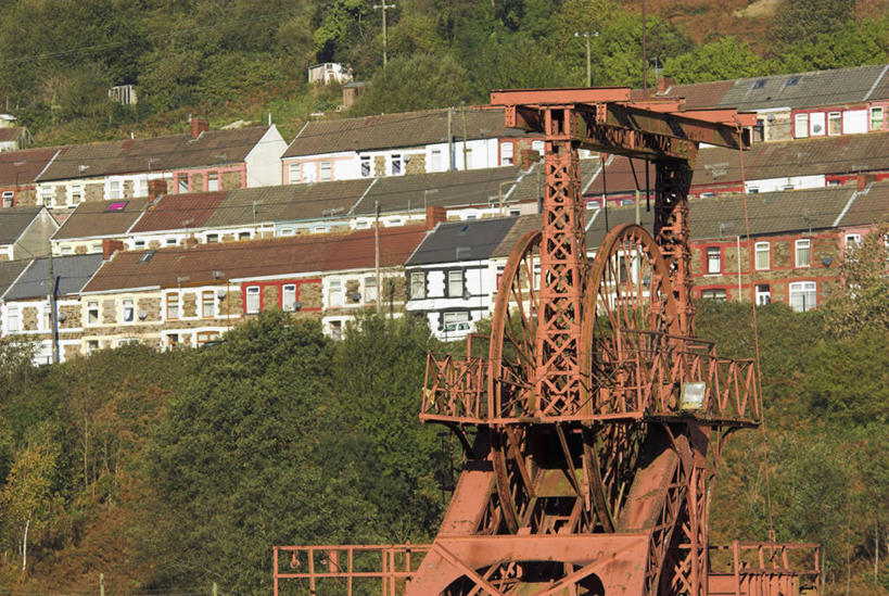 无人,横图,采矿业,英国,欧洲,山谷,摄影,矿坑,西欧,北欧,煤,威尔士,英国文化,彩图