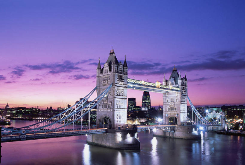 无人,横图,室外,夜晚,城市,英国,欧洲,首都,英格兰,泰晤士河,黄昏,摄影,西欧,北欧,英国文化,塔桥,彩图