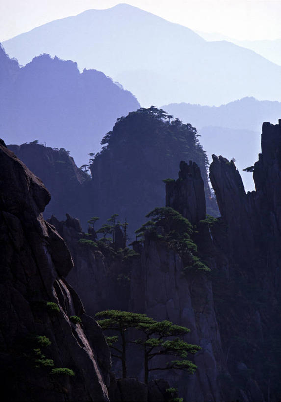 无人,竖图,室外,亚洲,地形,摄影,安徽省,彩图,黄山山脉