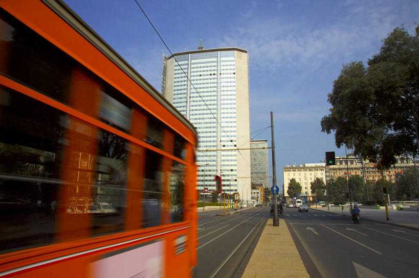 无人,横图,意大利,欧洲,缆车,运输,摄影,伦巴第大区,米兰,彩图