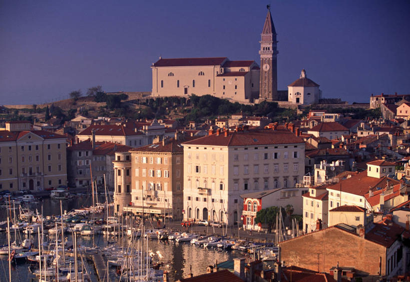 无人,横图,欧洲,斯洛文尼亚,城镇,摄影,亚得里亚海,皮兰,彩图,海港