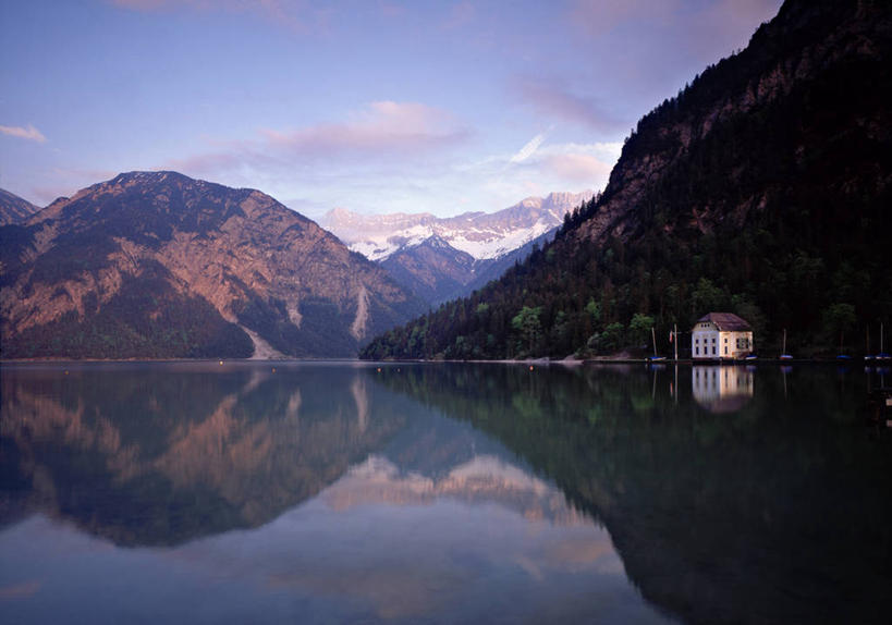 无人,横图,室外,湖,奥地利,欧洲,反射,地形,摄影,阿尔卑斯山脉,蒂罗尔,彩图