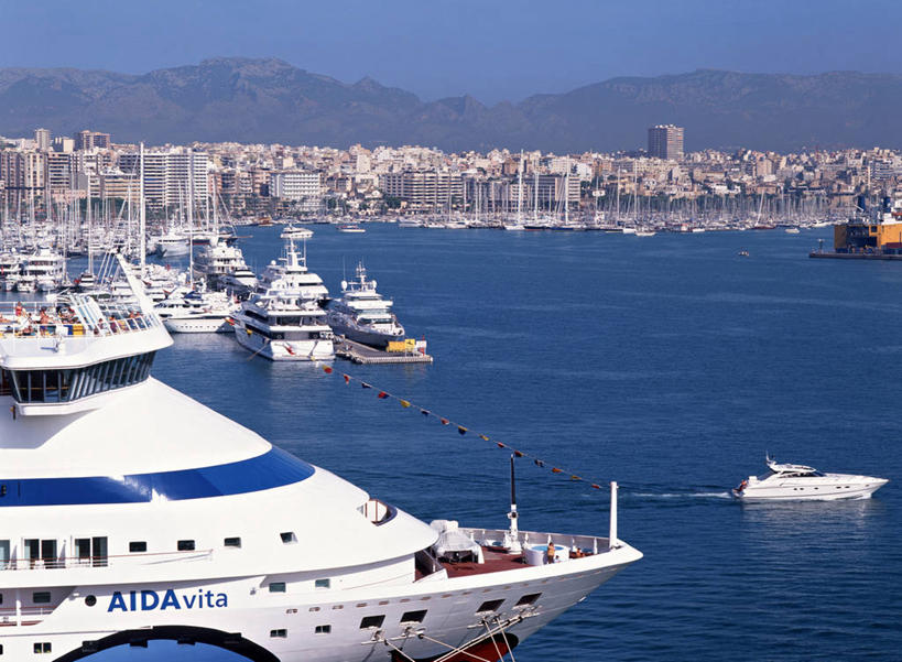 无人,横图,西班牙,欧洲,摄影,地中海文化,帕尔马,马略卡,彩图,海港