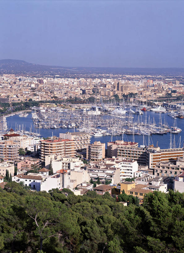 无人,竖图,西班牙,欧洲,摄影,地中海文化,帕尔马,马略卡,彩图,海港