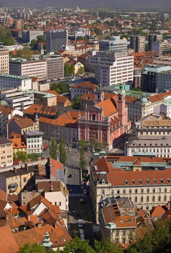 无人,竖图,室外,天际线,欧洲,斯洛文尼亚,首都,摄影,卢布尔雅那,彩图